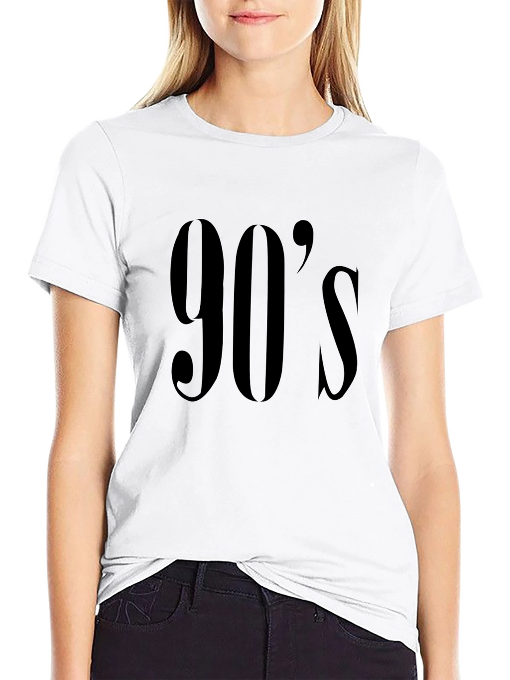 90s Style Black Tee
