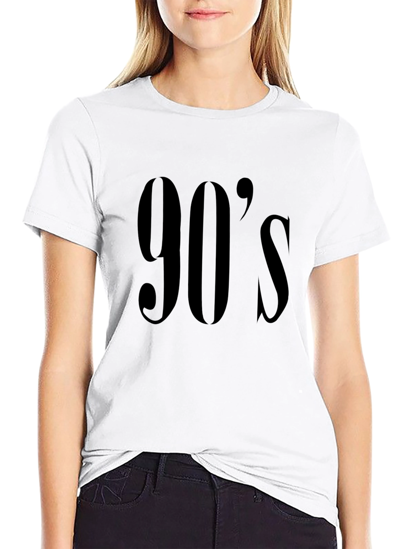 90s Style Black Tee