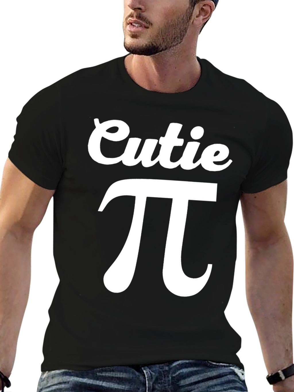 Cutie Pi Graphic T-Shirt - Black Cotton Tee