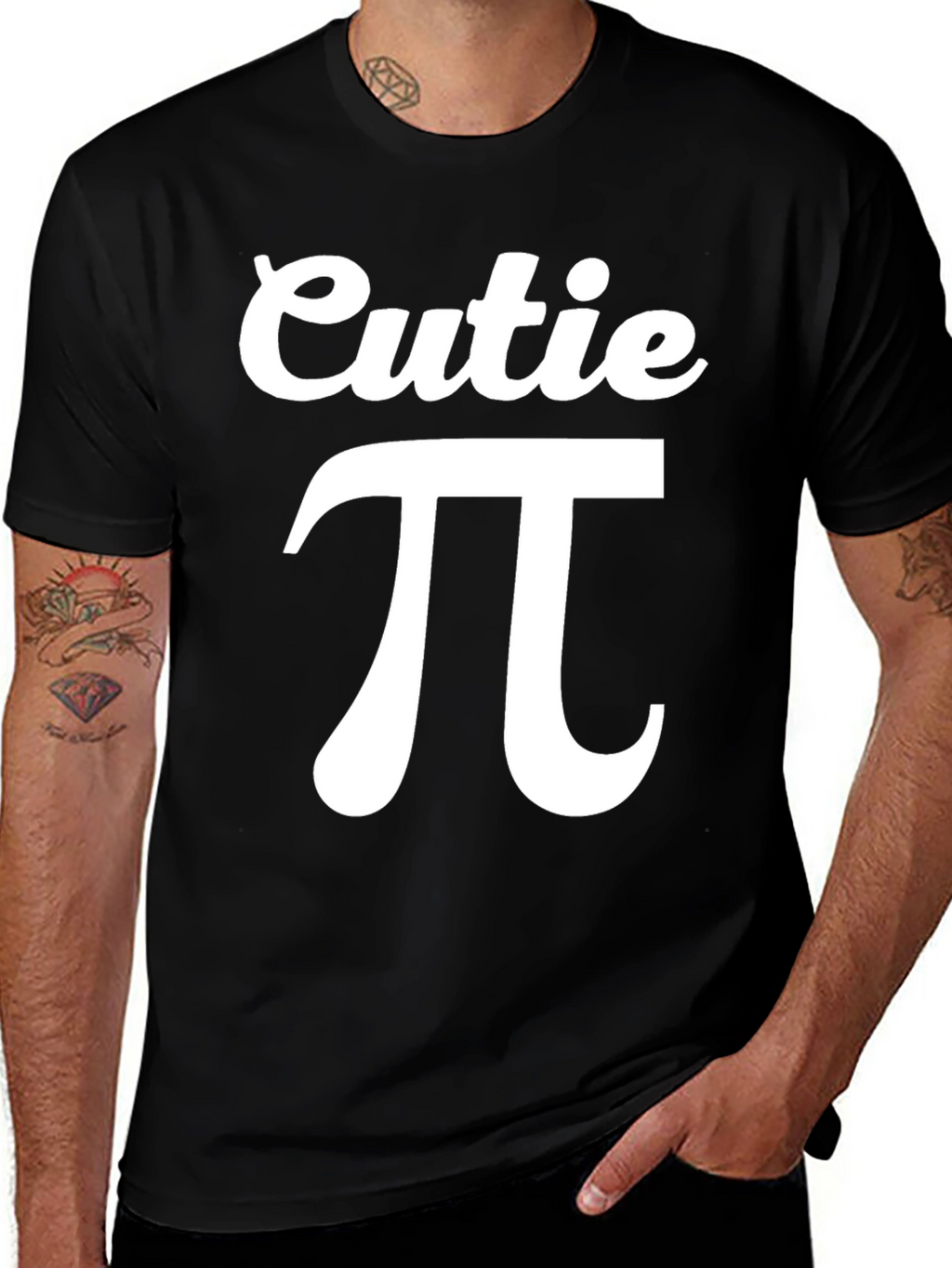 Cutie Pi Graphic T-Shirt - Black Cotton Tee