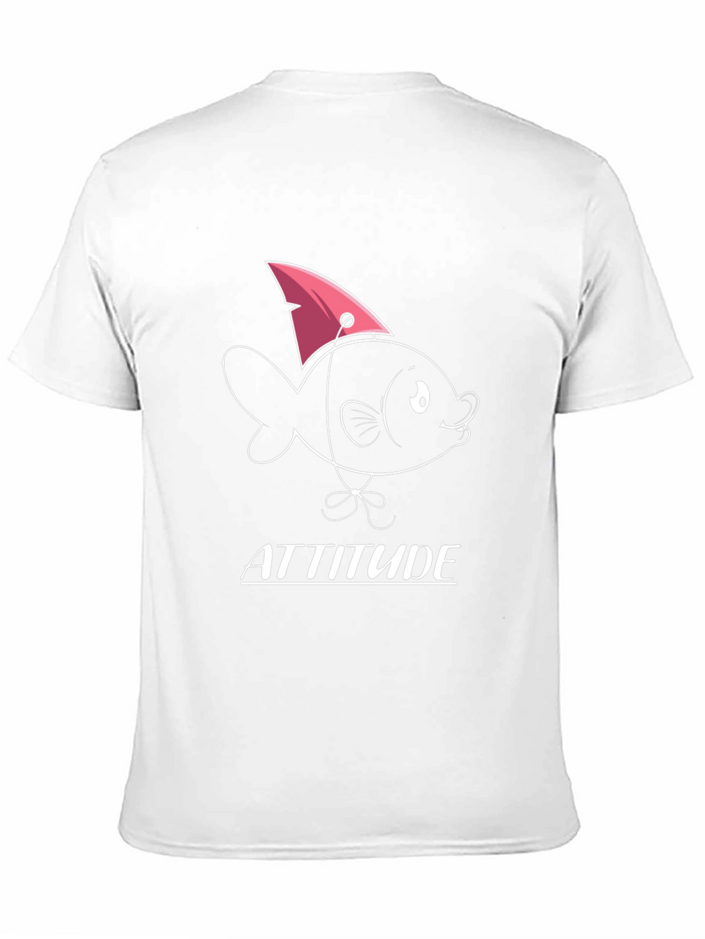 Attitude Fish Graphic T-Shirt - Mens Black Tee
