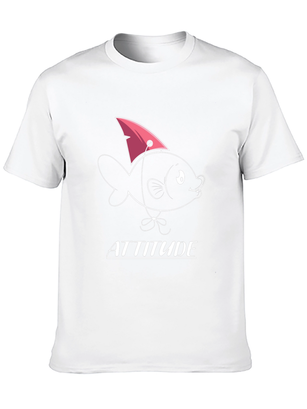 Attitude Fish Graphic T-Shirt - Mens Black Tee