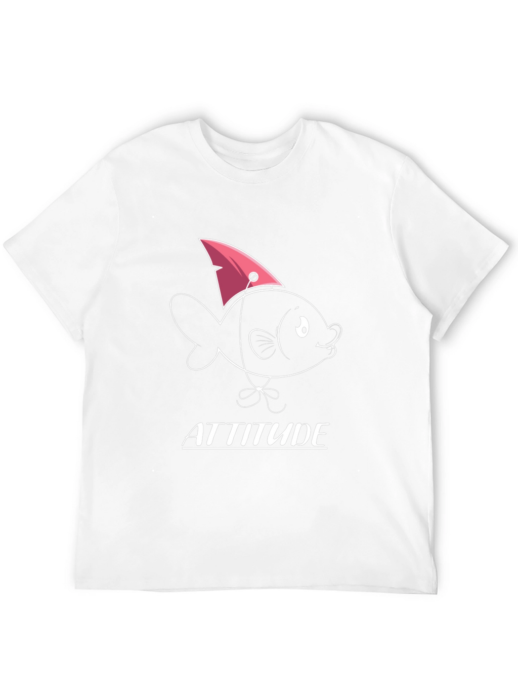 Attitude Fish Graphic T-Shirt - Mens Black Tee