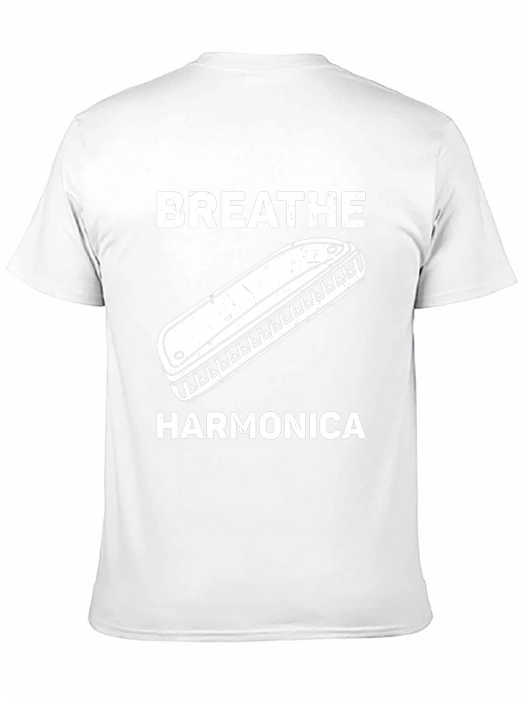 Breathe Harmonica Graphic T-Shirt Music Lover Tee