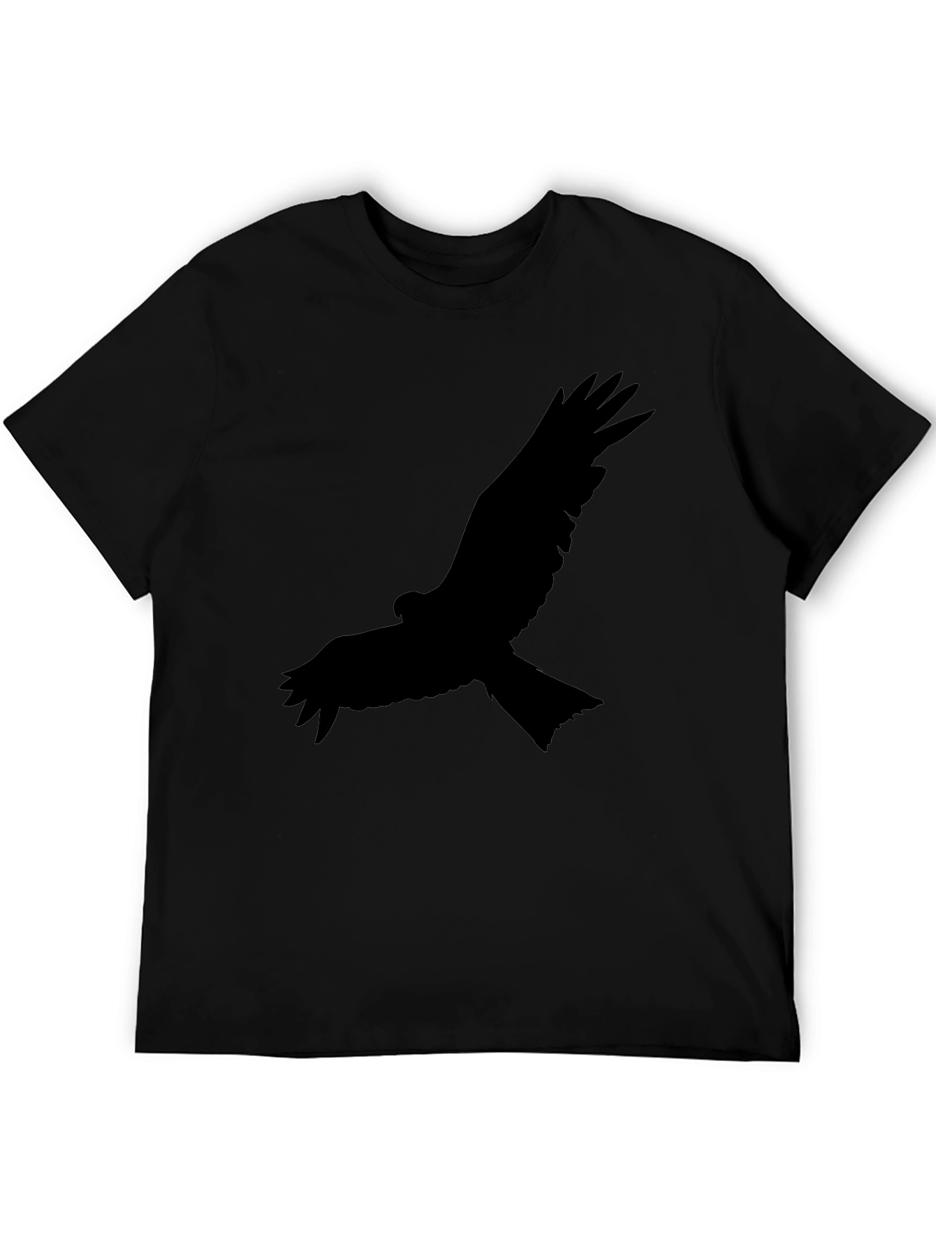 Black Bird Graphic Tee - Mens Crew Neck T-Shirt
