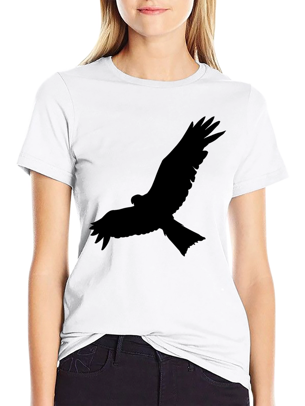 Black Bird Graphic Tee - Mens Crew Neck T-Shirt