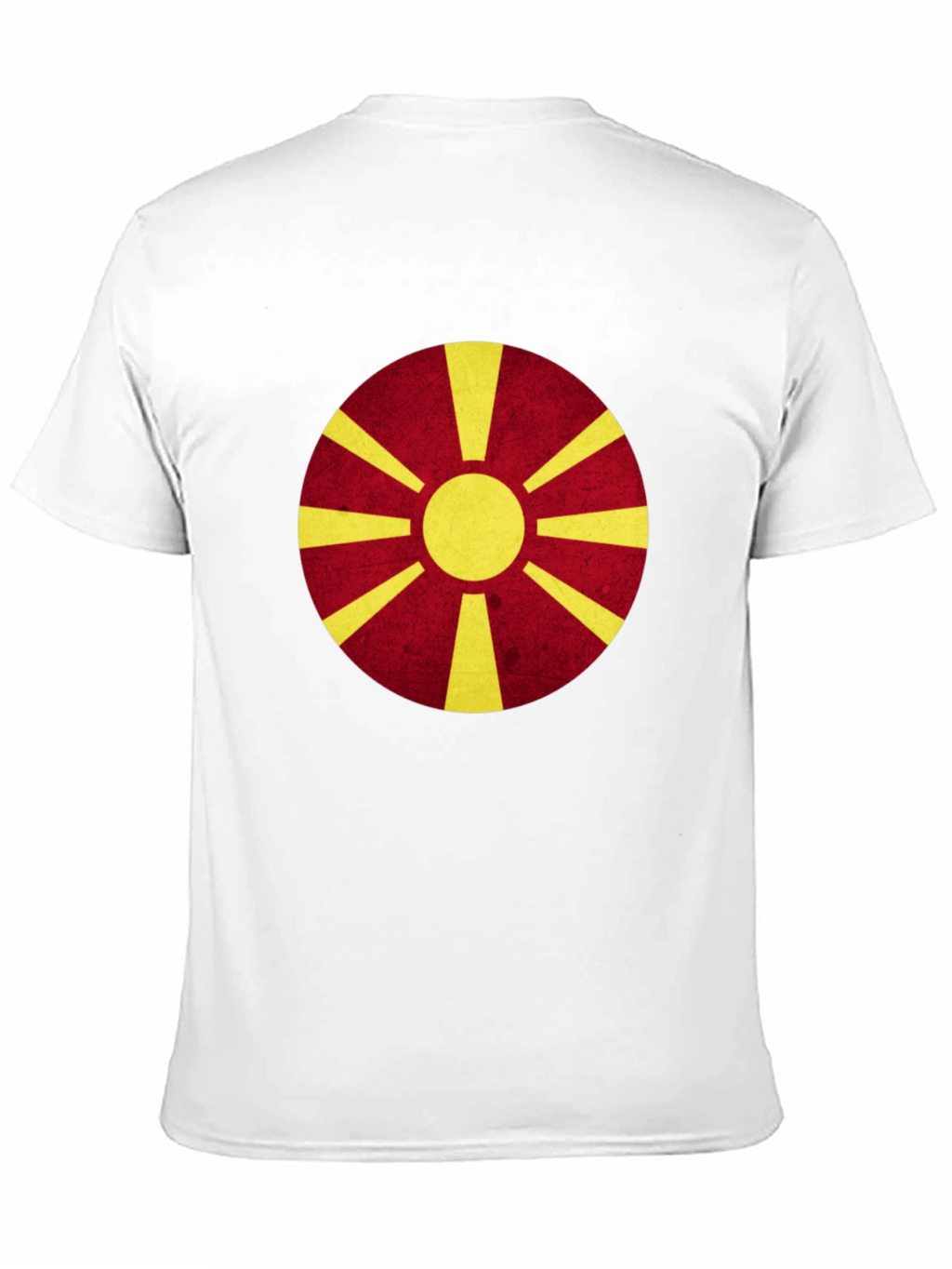 Macedonia Flag Graphic Tee - Black Cotton Shirt