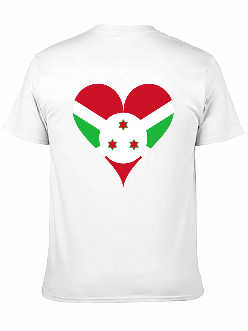 Burundi Flag Heart T-Shirt - Show Your Love!