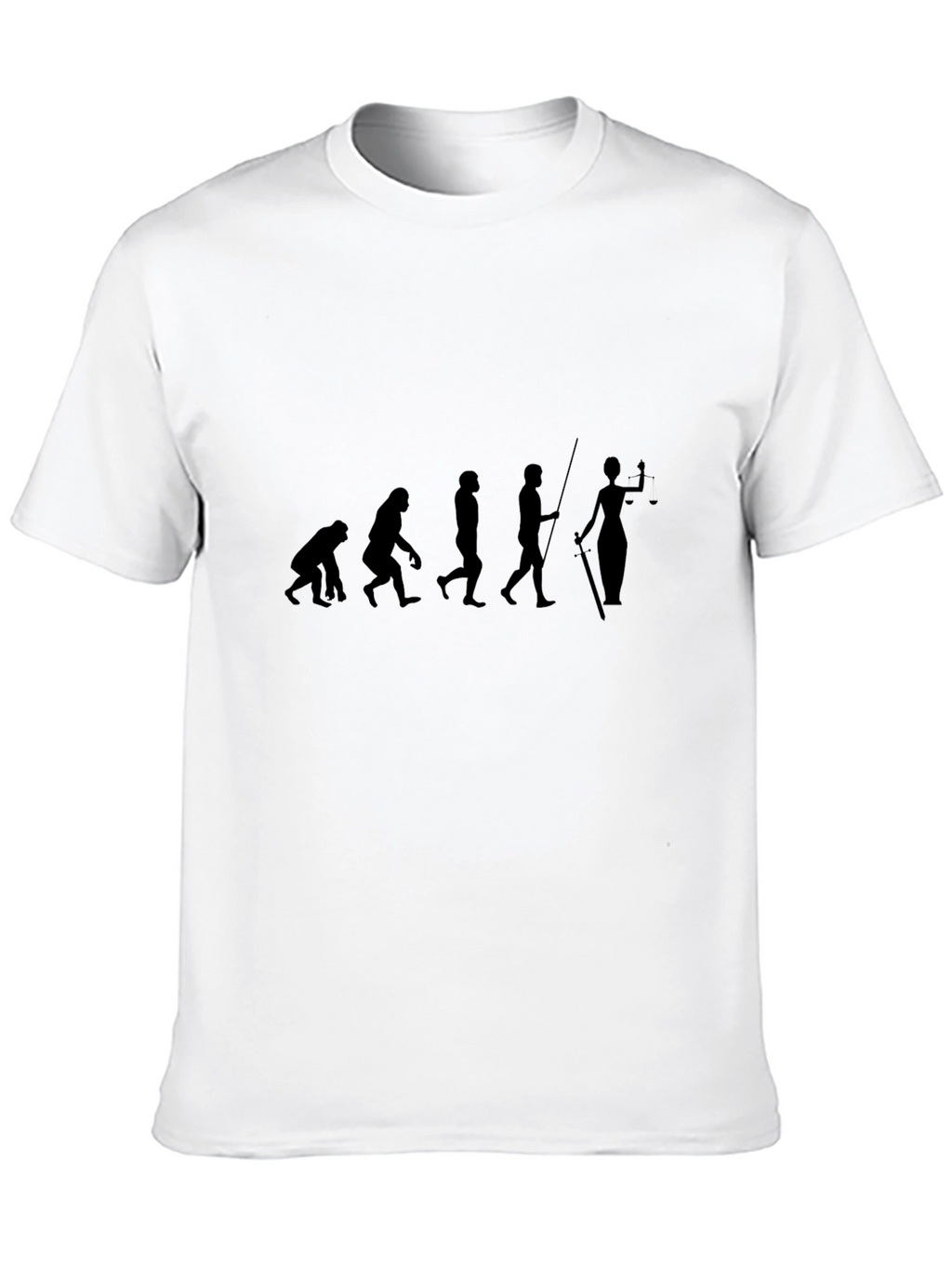 Evolution of Justice Black T-Shirt