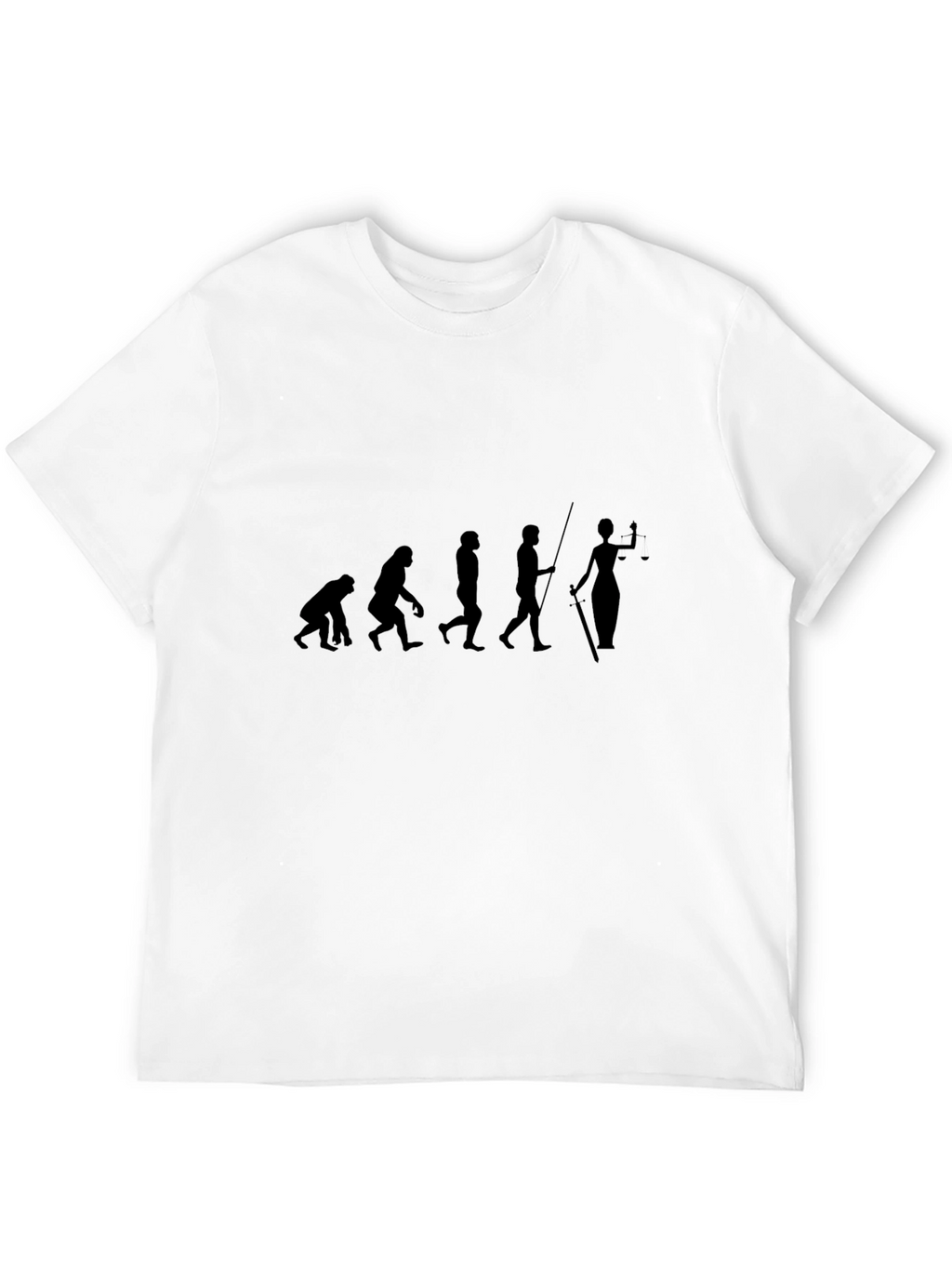 Evolution of Justice Black T-Shirt