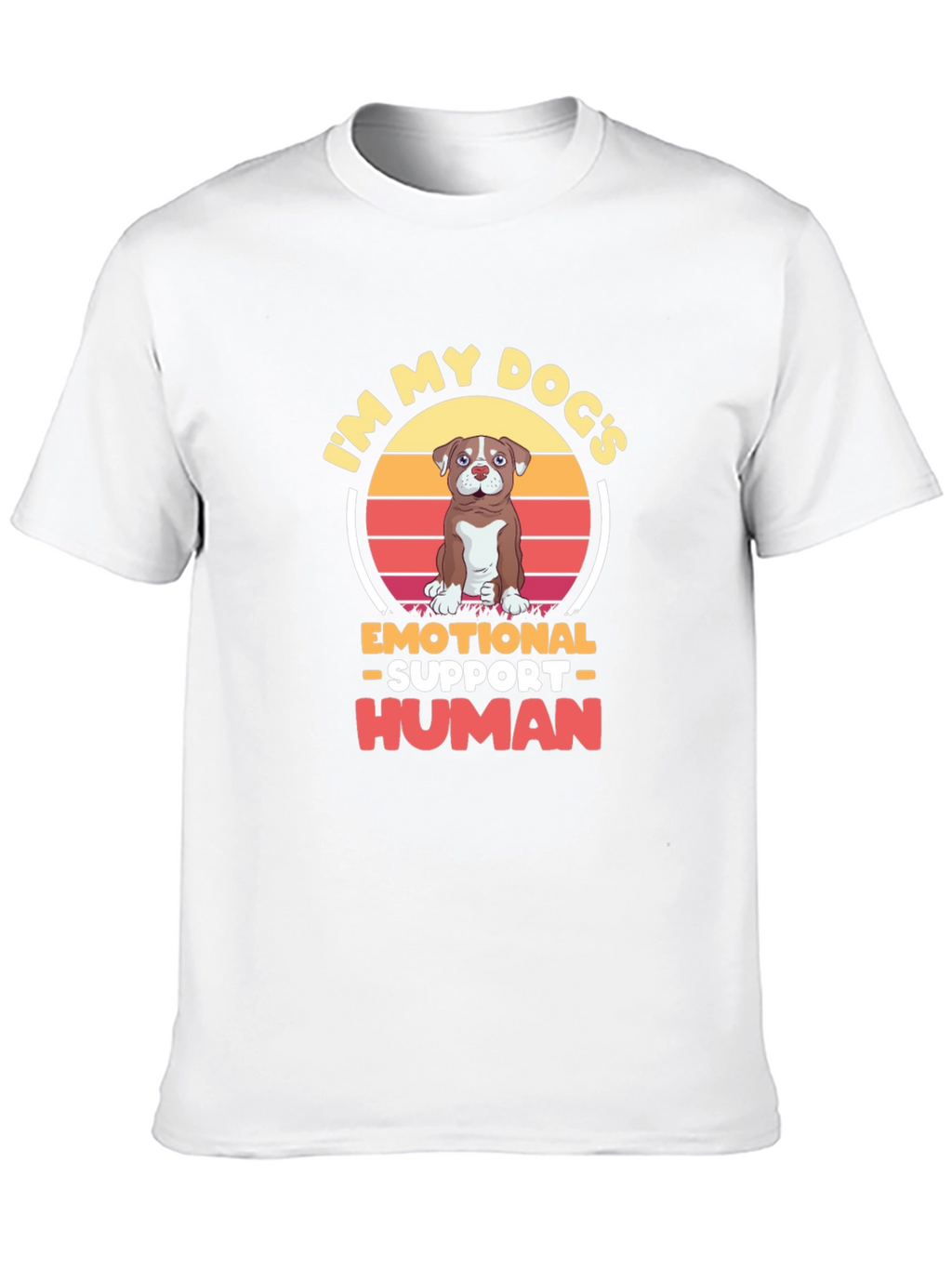 Emotional Support Human Dog T-Shirt