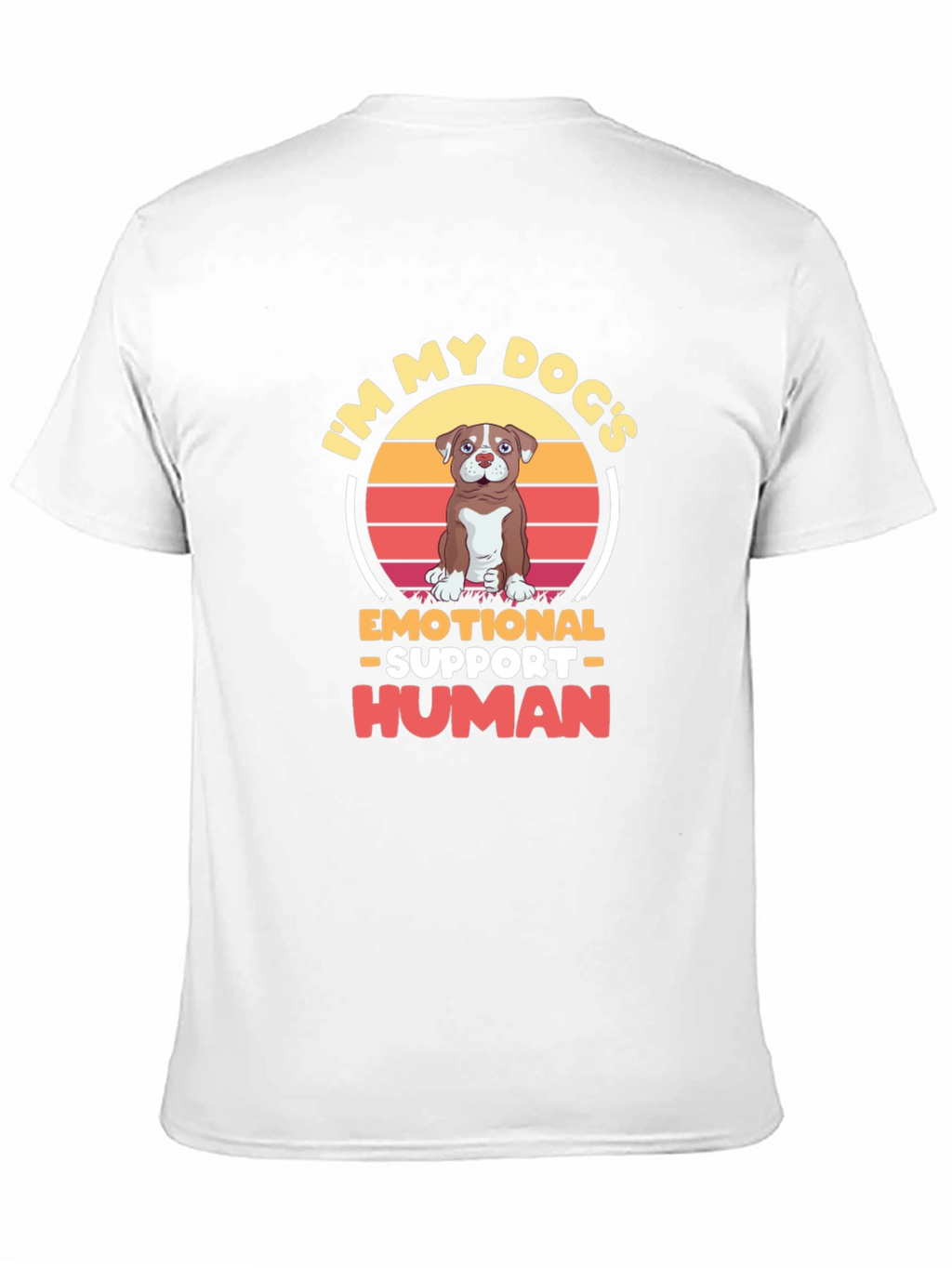 Emotional Support Human Dog T-Shirt