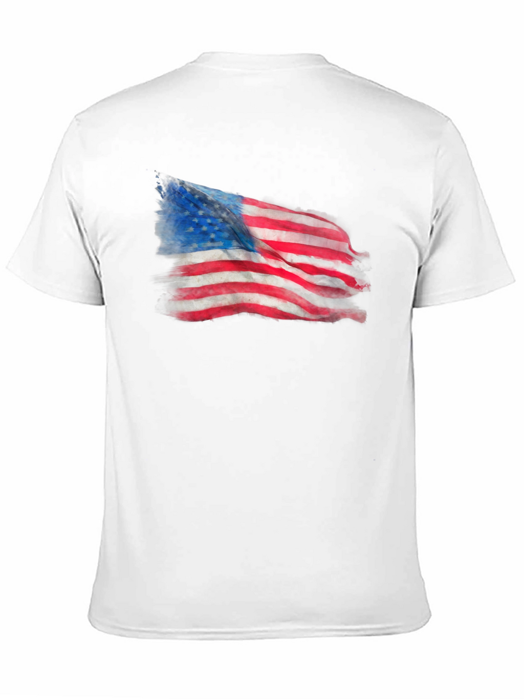 American Flag Graphic Print T-Shirt