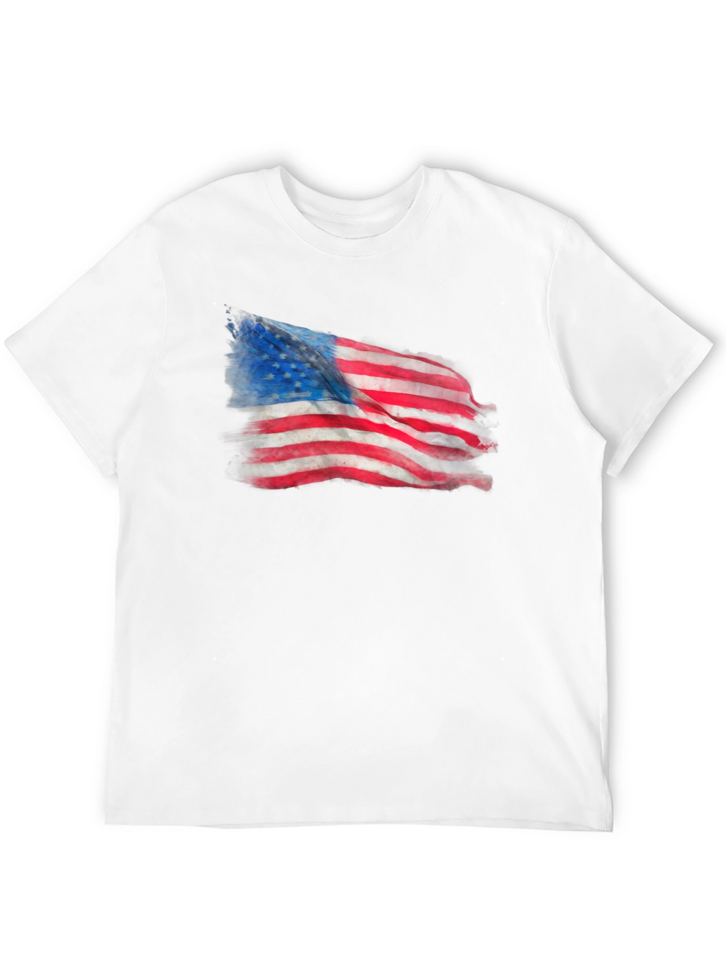 American Flag Graphic Print T-Shirt