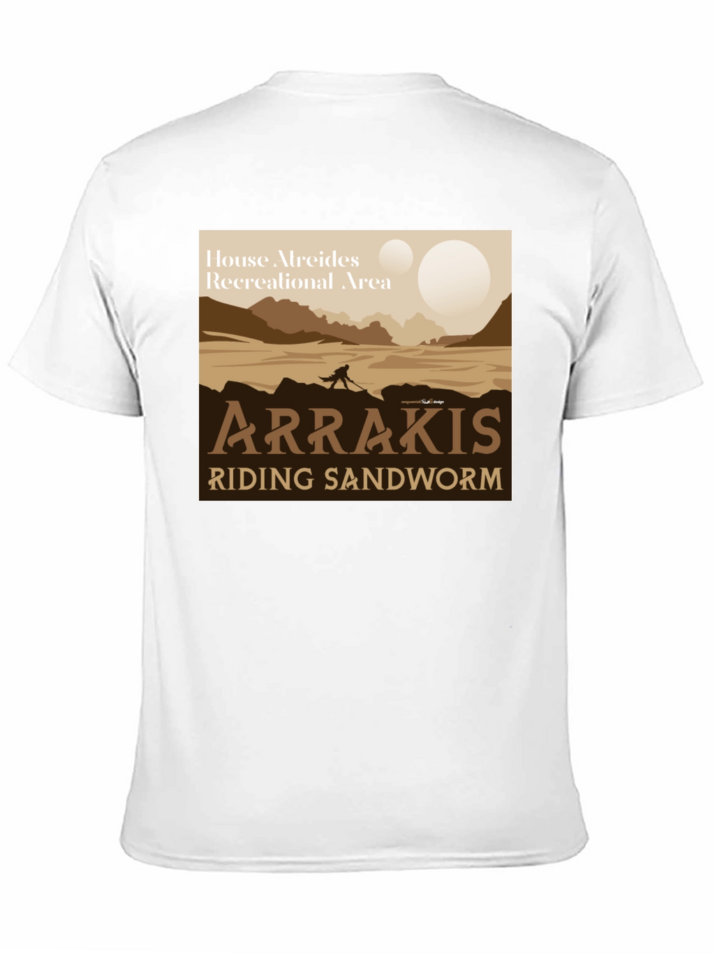 Arrakis Riding Sandworm T-Shirt - Dune Inspired Tee