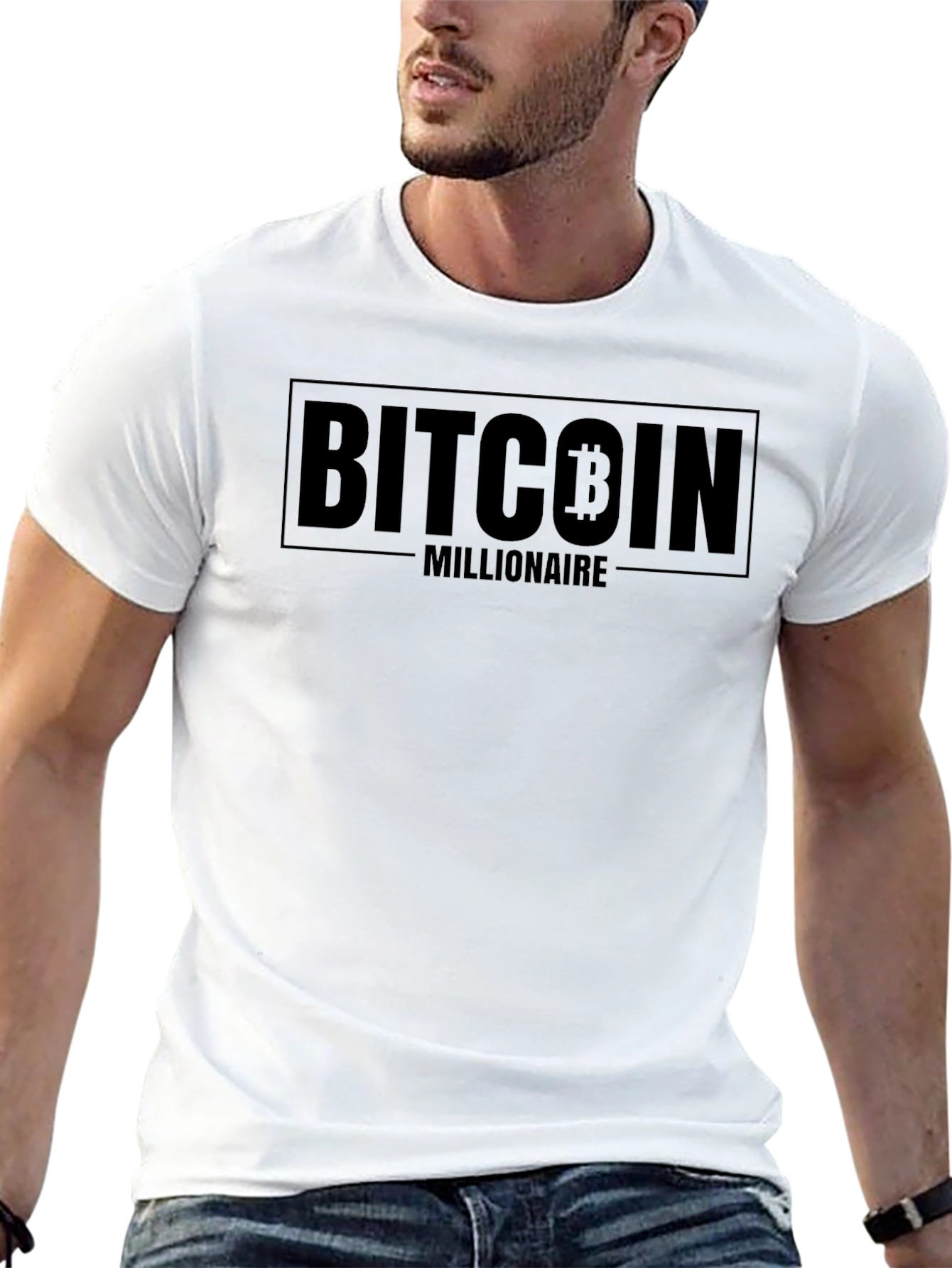 Bitcoin Millionaire Black T-Shirt Crypto Investor