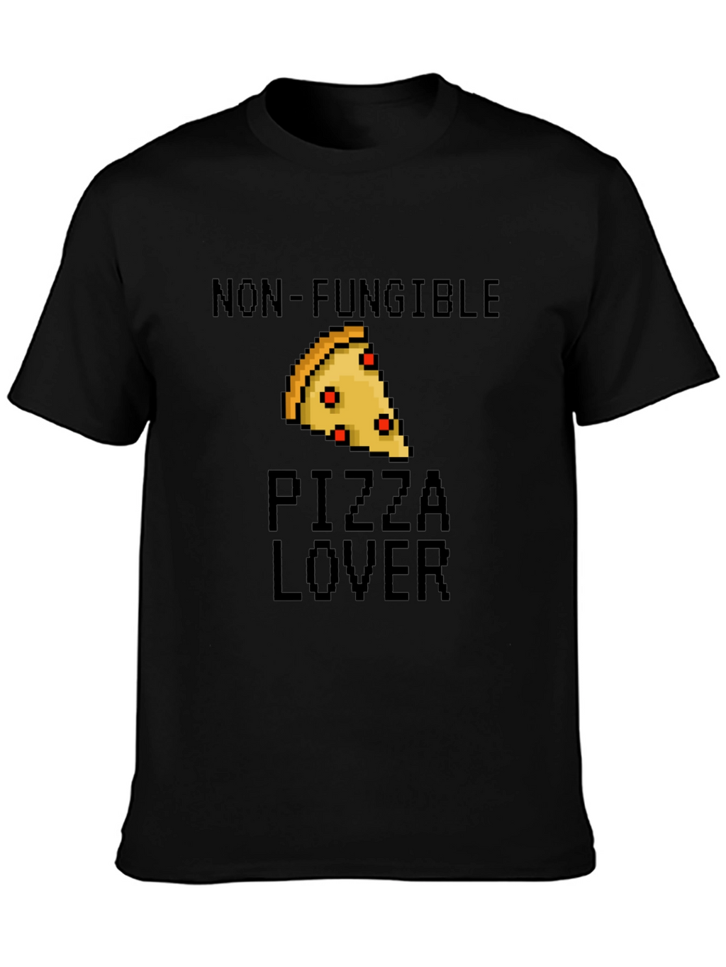 Non-Fungible Pizza Lover Black T-Shirt
