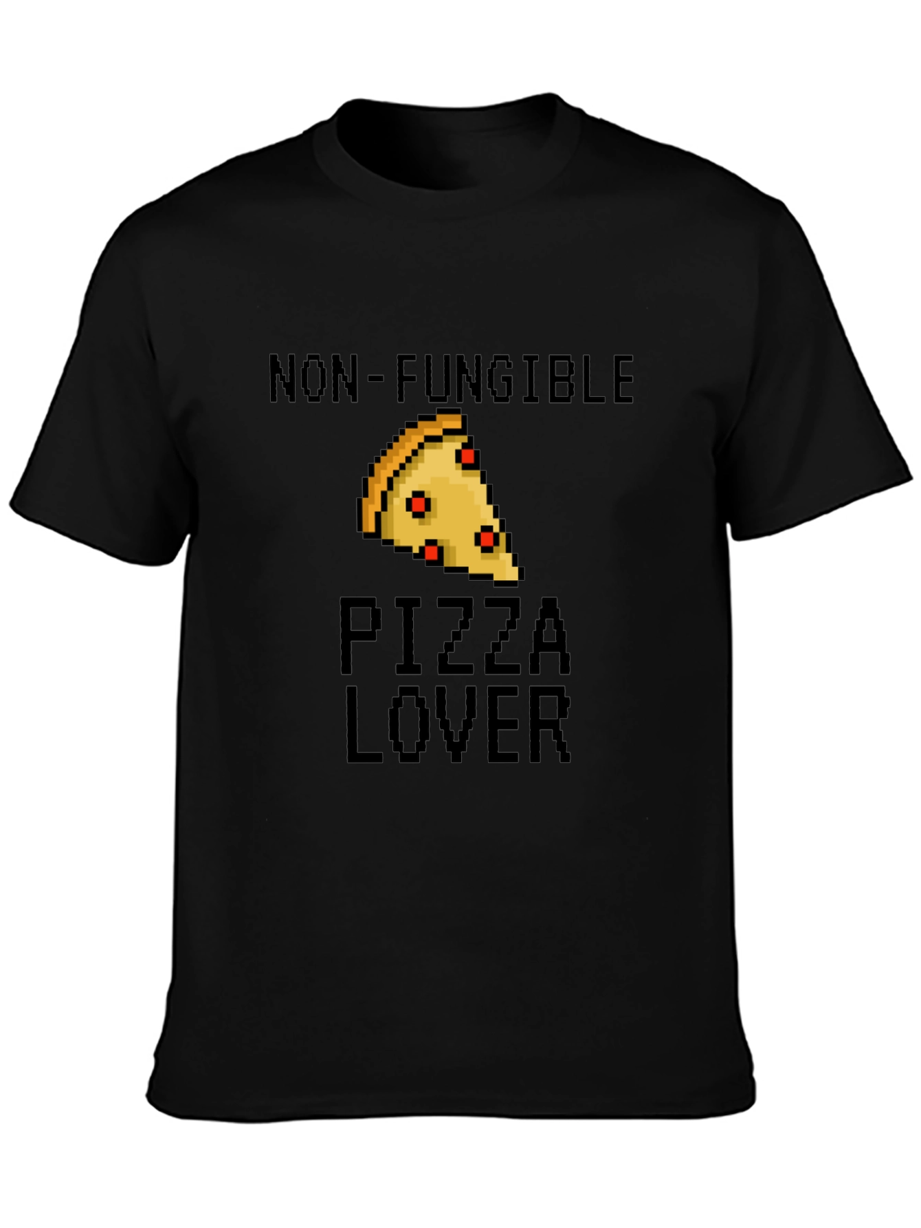 Non-Fungible Pizza Lover Black T-Shirt