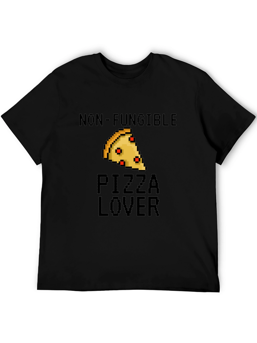 Non-Fungible Pizza Lover Black T-Shirt