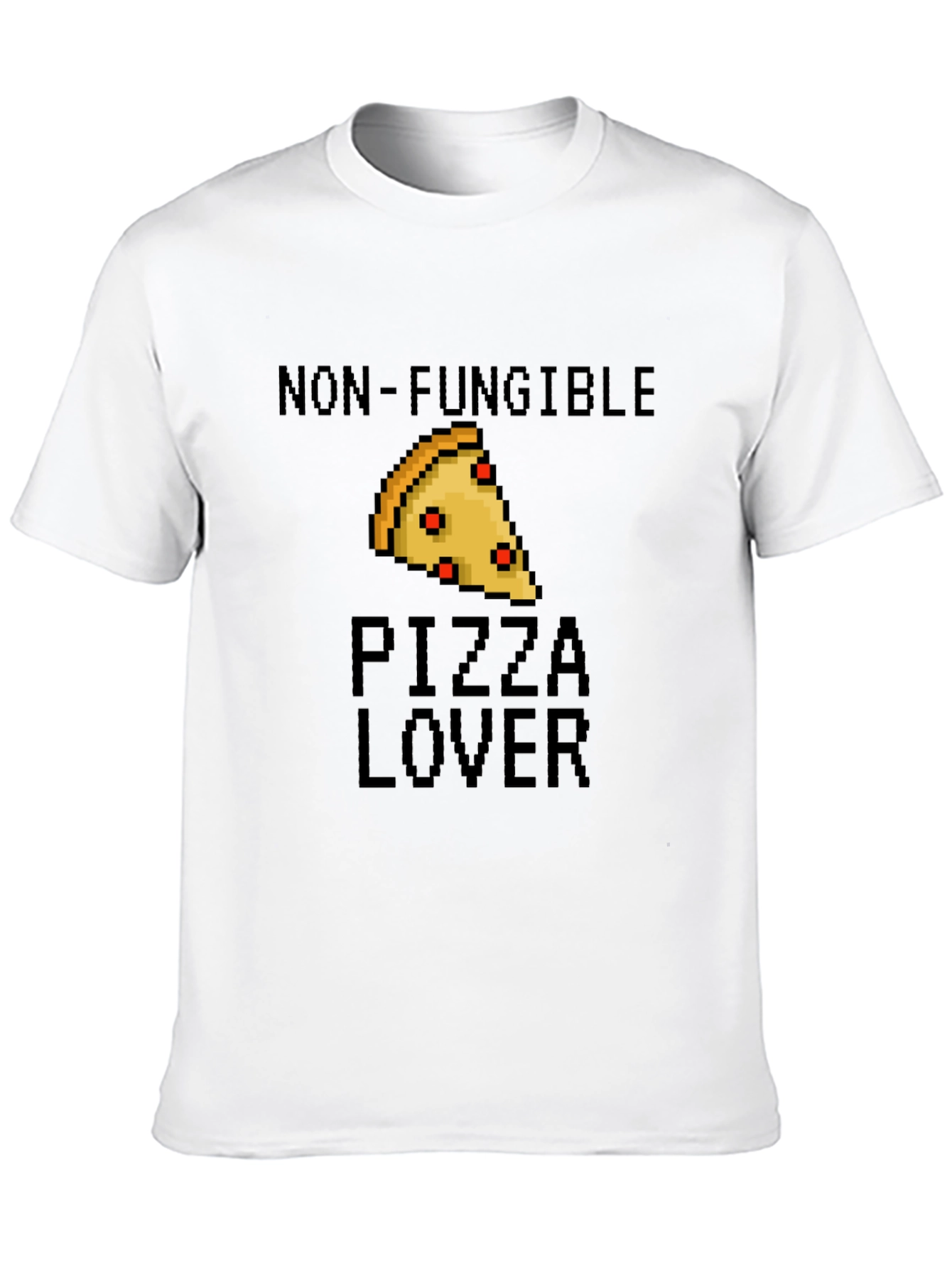 Non-Fungible Pizza Lover Black T-Shirt