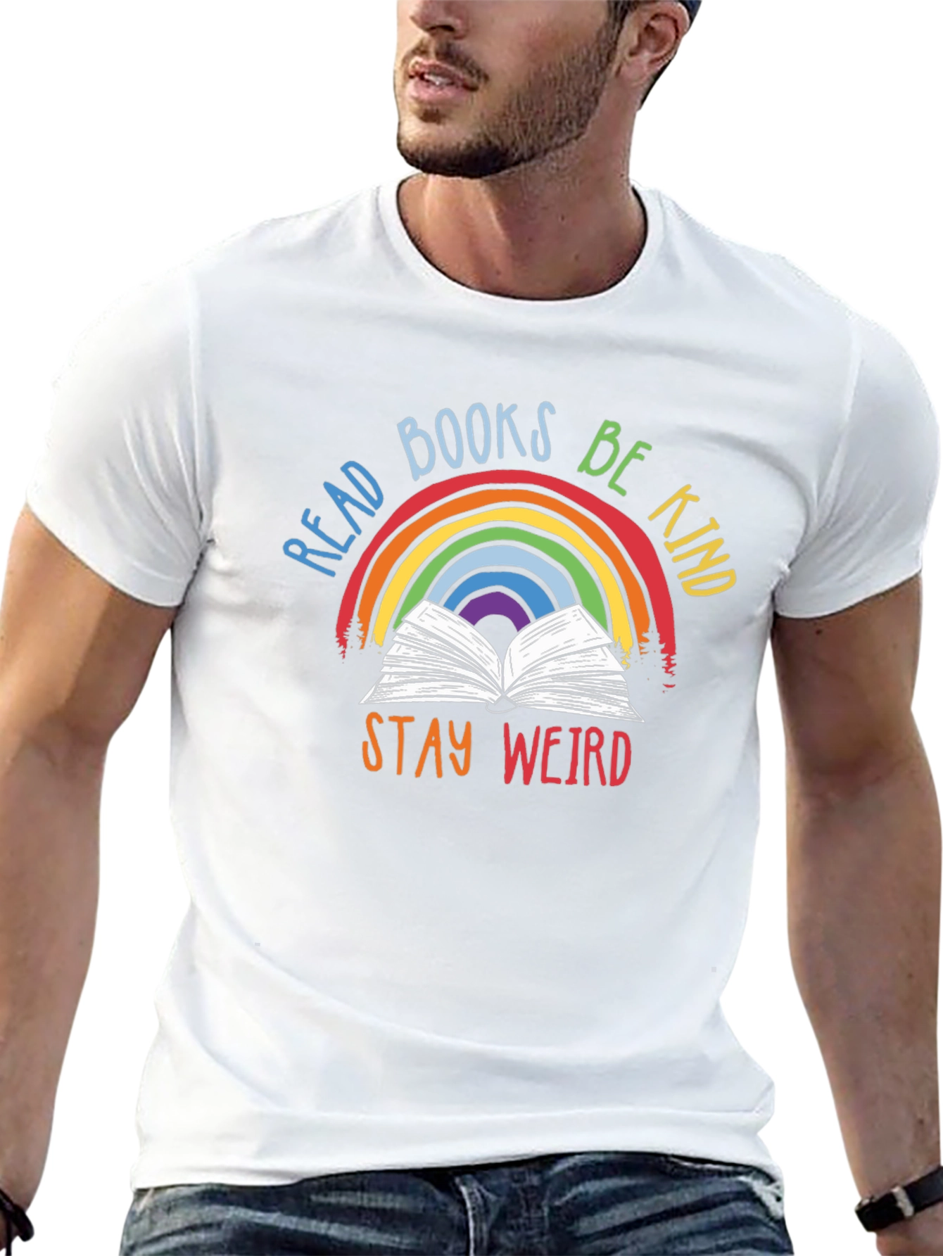 Read Books Be Kind Stay Weird T-Shirt