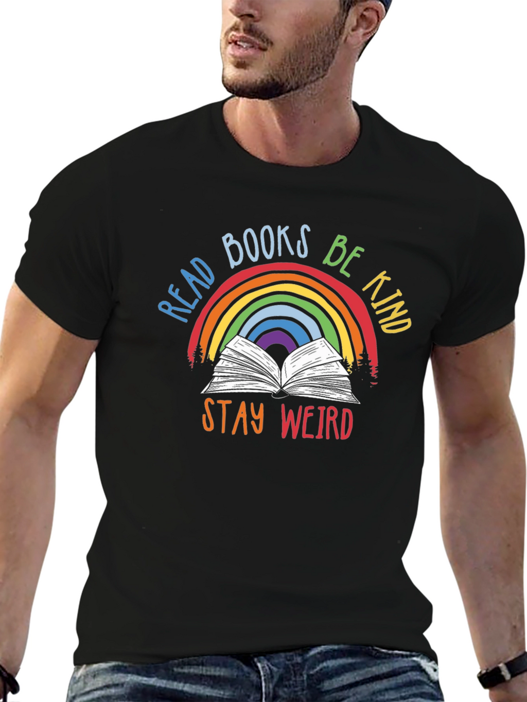 Read Books Be Kind Stay Weird T-Shirt