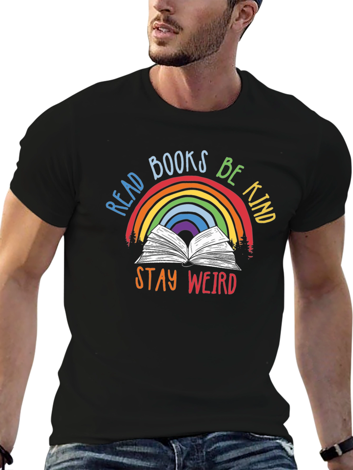 Read Books Be Kind Stay Weird T-Shirt