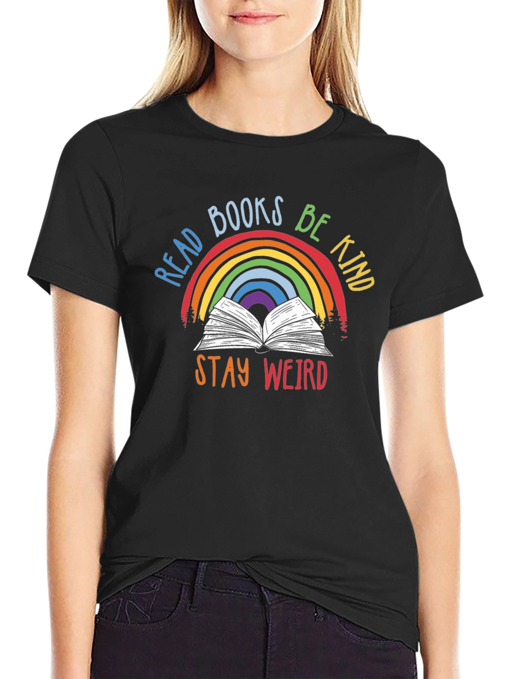 Read Books Be Kind Stay Weird T-Shirt