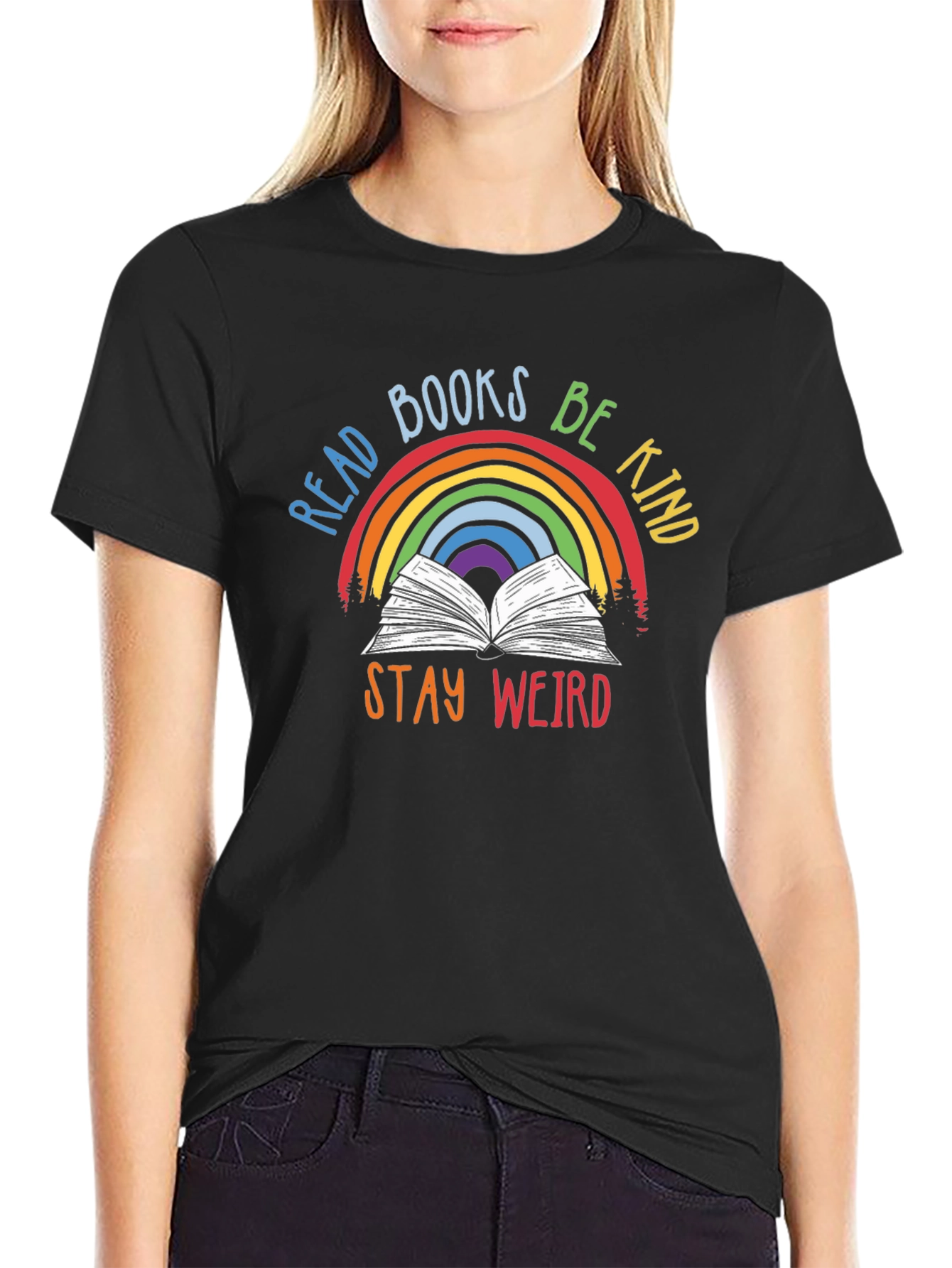 Read Books Be Kind Stay Weird T-Shirt