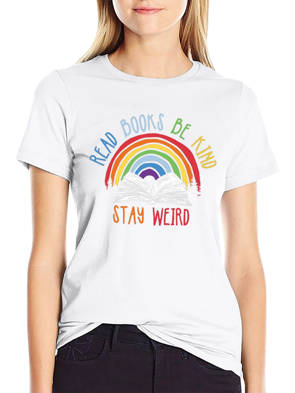Read Books Be Kind Stay Weird T-Shirt