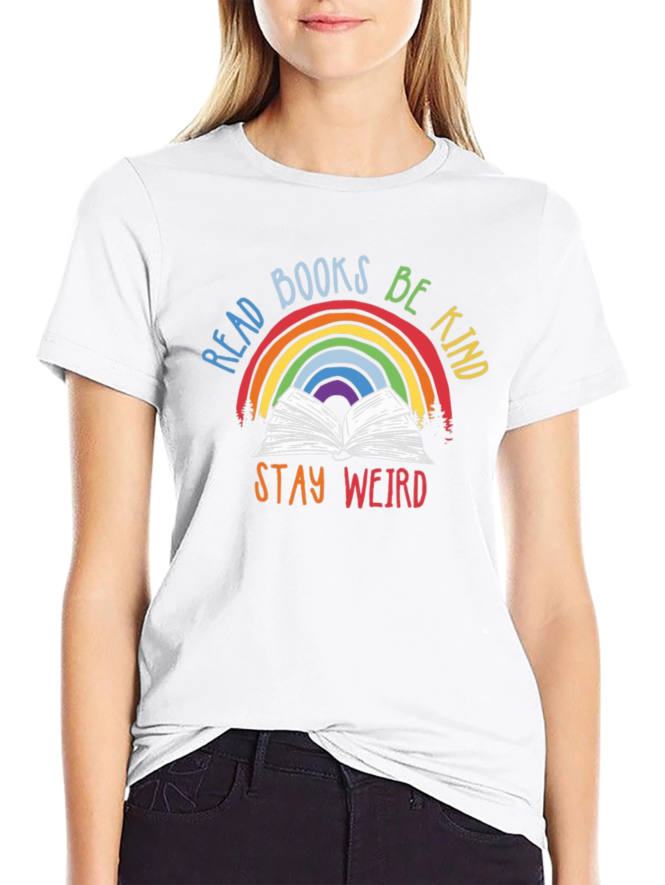 Read Books Be Kind Stay Weird T-Shirt