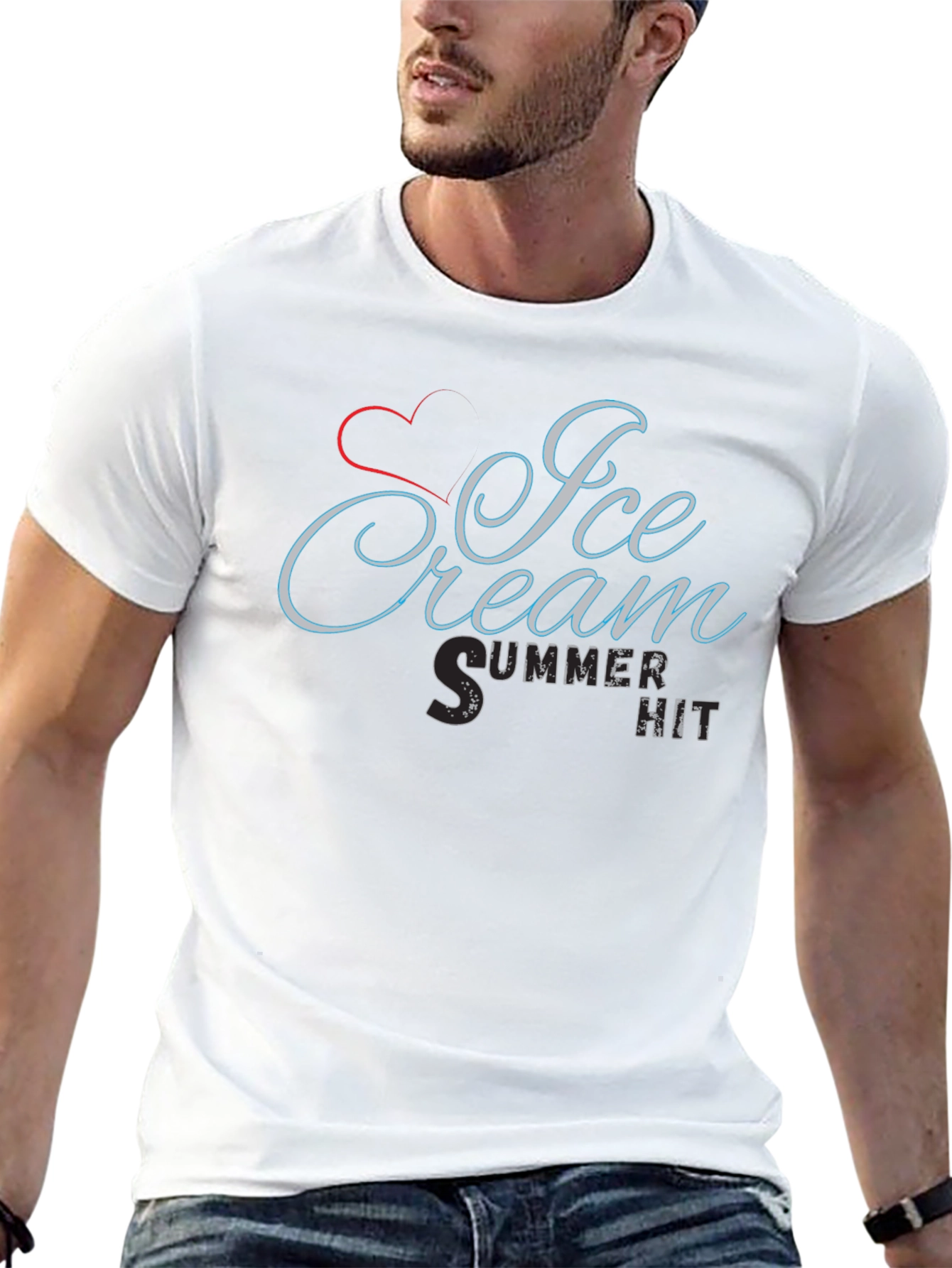 Ice Cream Summer Hit Graphic T-Shirt