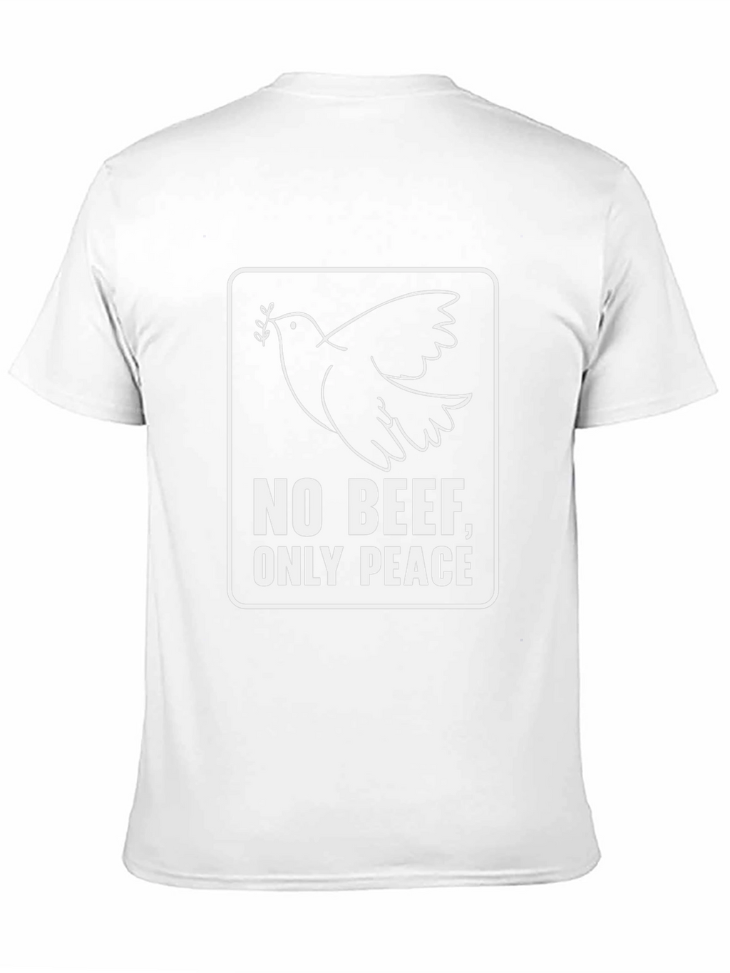 No Beef Only Peace Dove Graphic T-Shirt