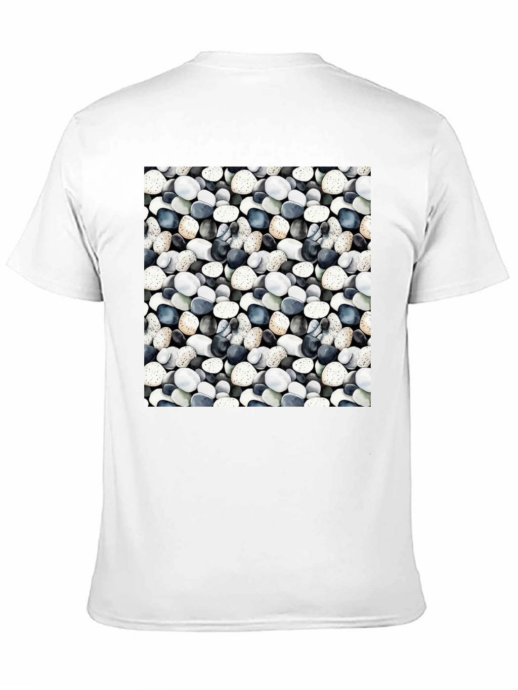 Pebble Print Black Casual Tee