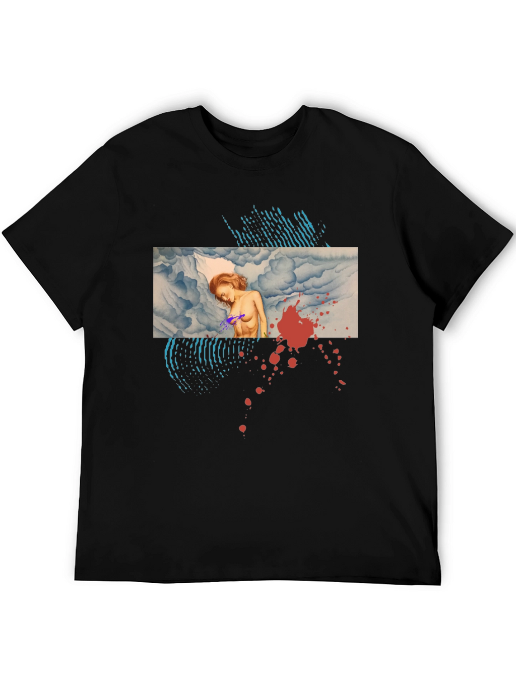 Artistic Graphic Print Tee - Unique Design
