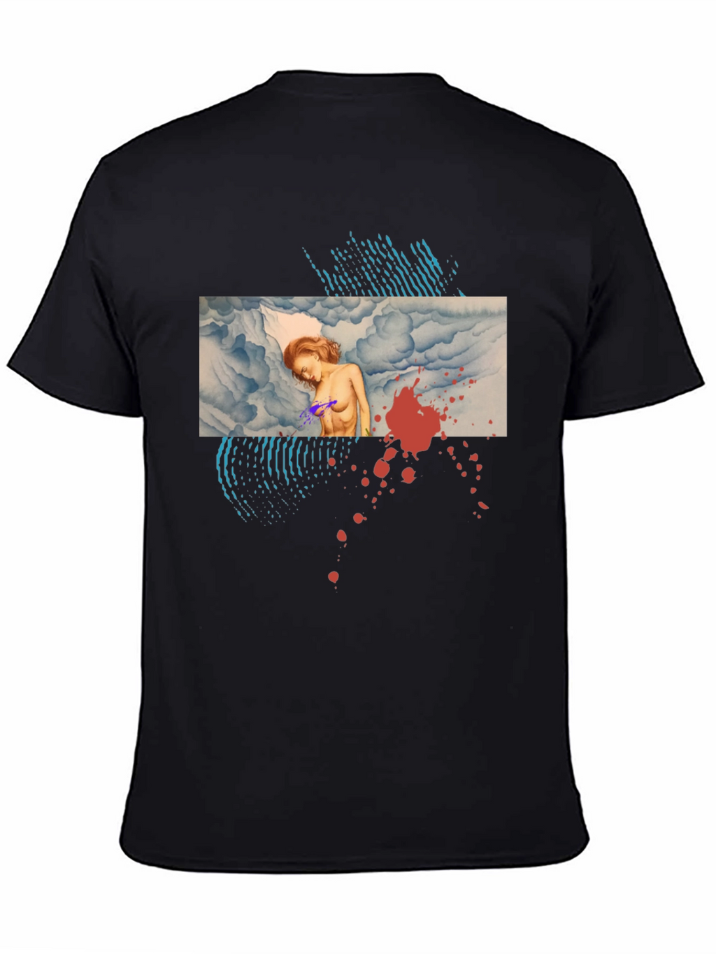 Artistic Graphic Print Tee - Unique Design