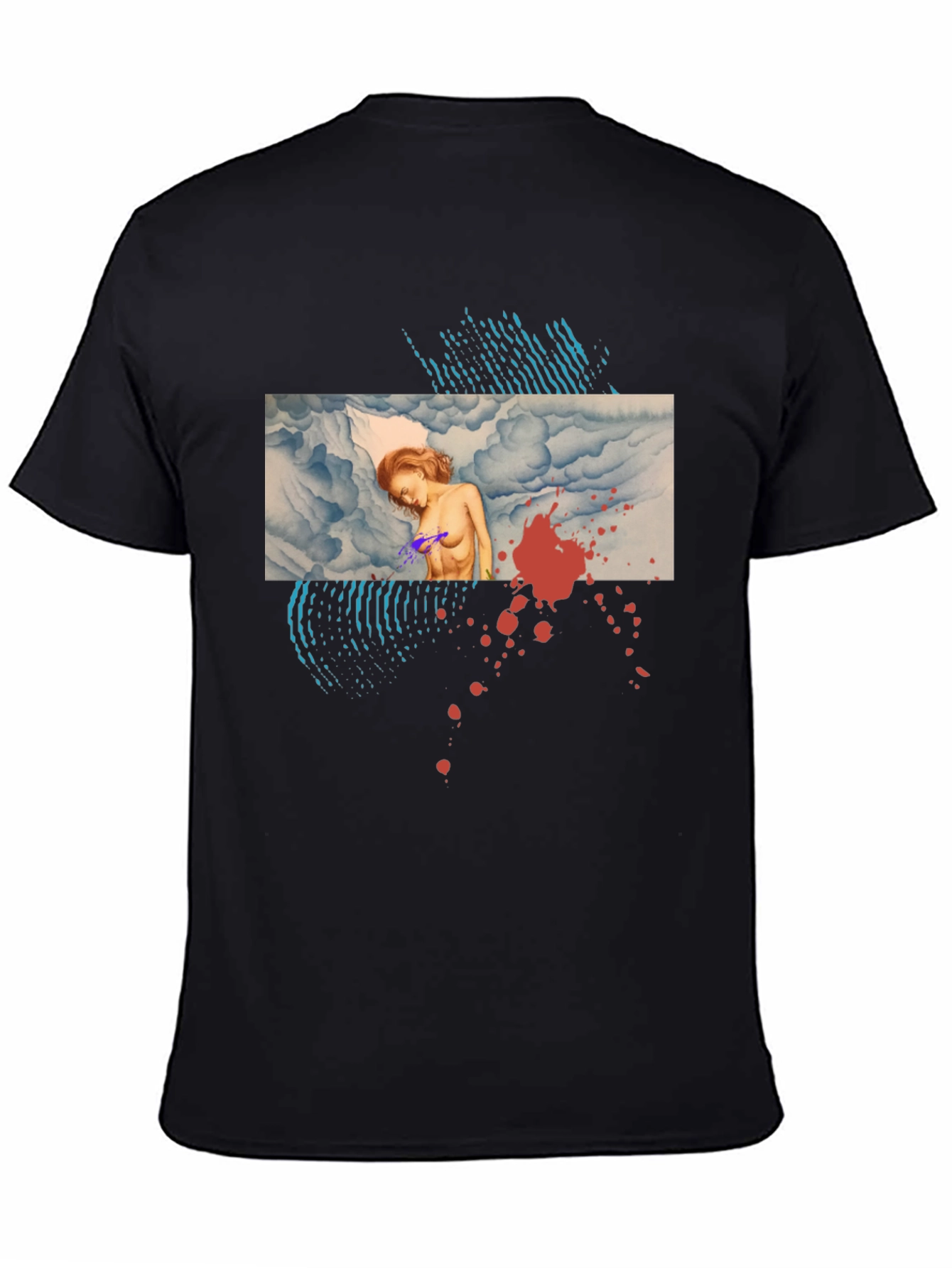 Artistic Graphic Print Tee - Unique Design