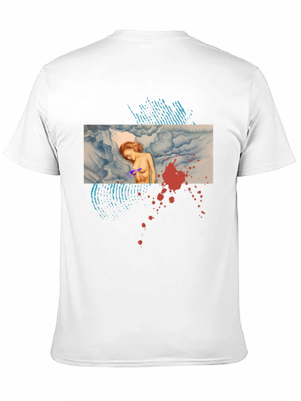 Artistic Graphic Print Tee - Unique Design
