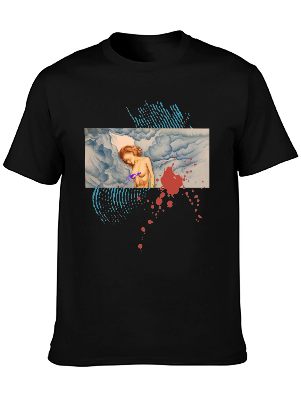 Artistic Graphic Print Tee - Unique Design