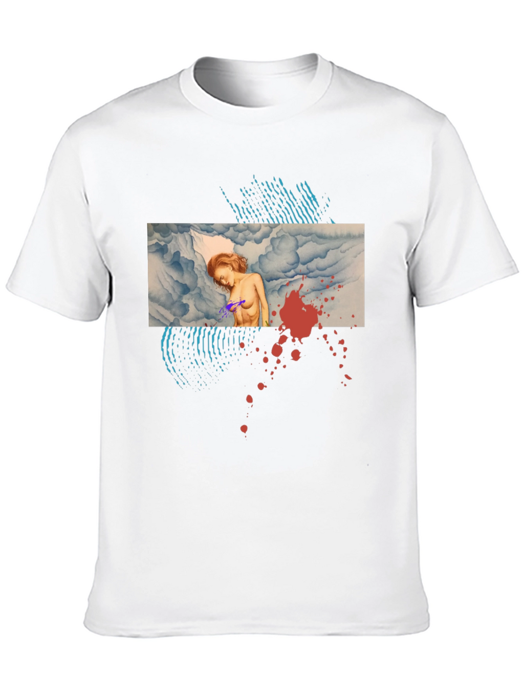 Artistic Graphic Print Tee - Unique Design