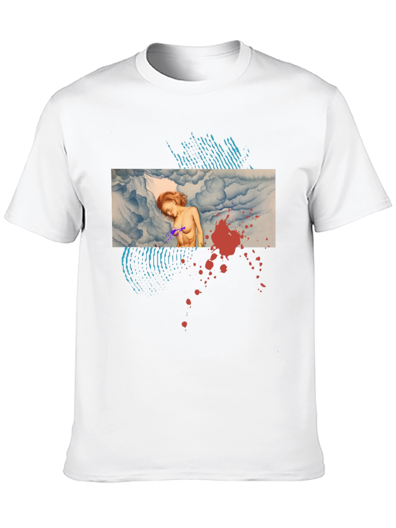 Artistic Graphic Print Tee - Unique Design