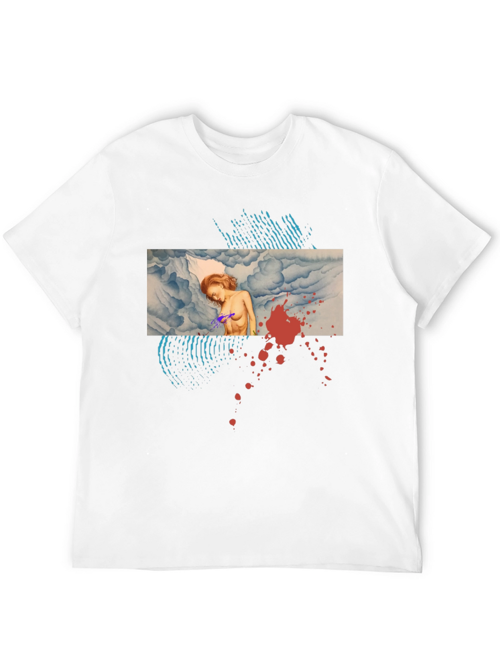 Artistic Graphic Print Tee - Unique Design