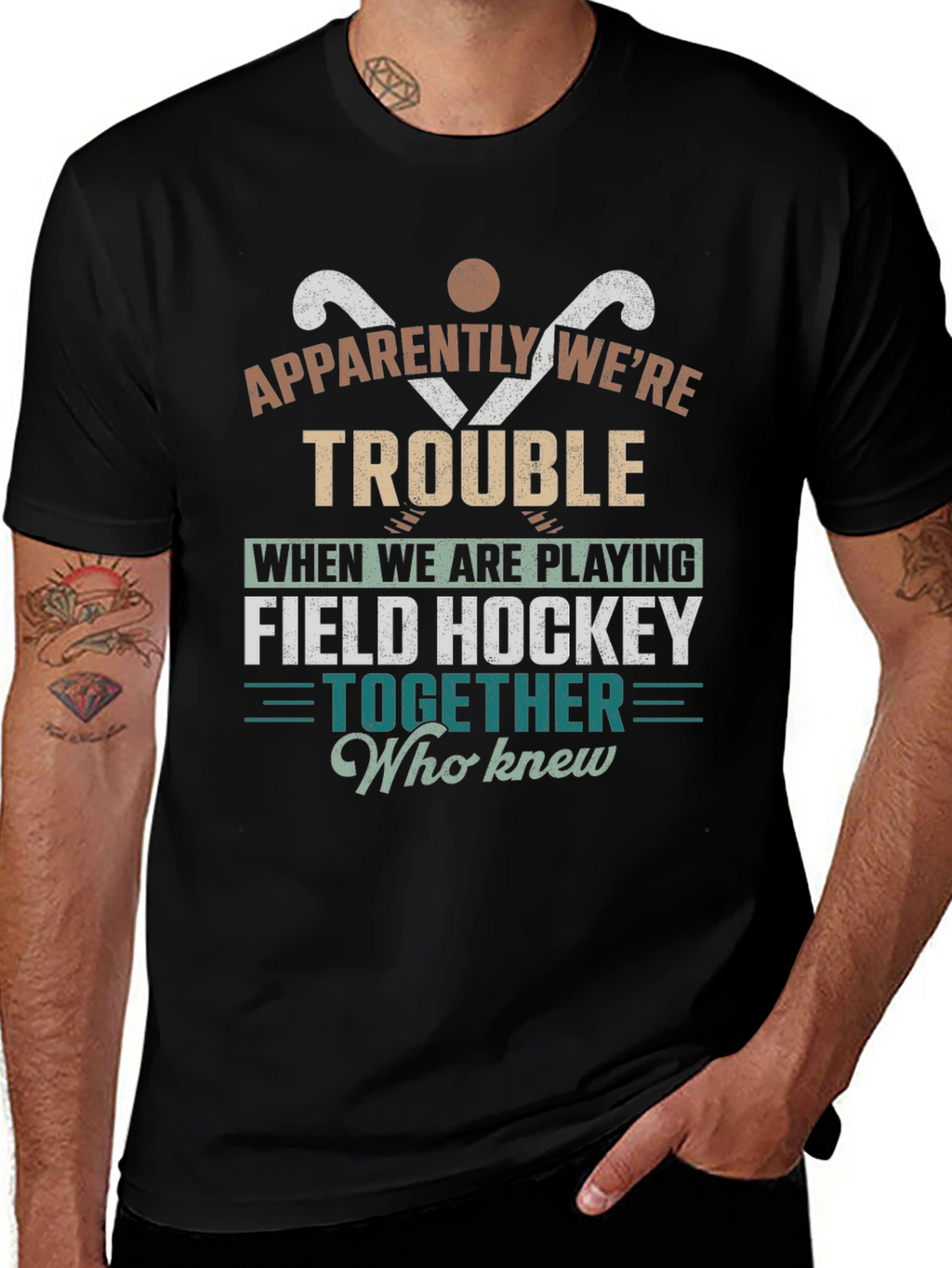 Field Hockey Trouble T-Shirt