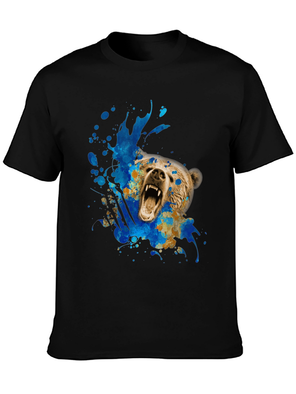 Bear Graphic Tee - Mens Black T-Shirt