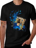 Bear Graphic Tee - Mens Black T-Shirt