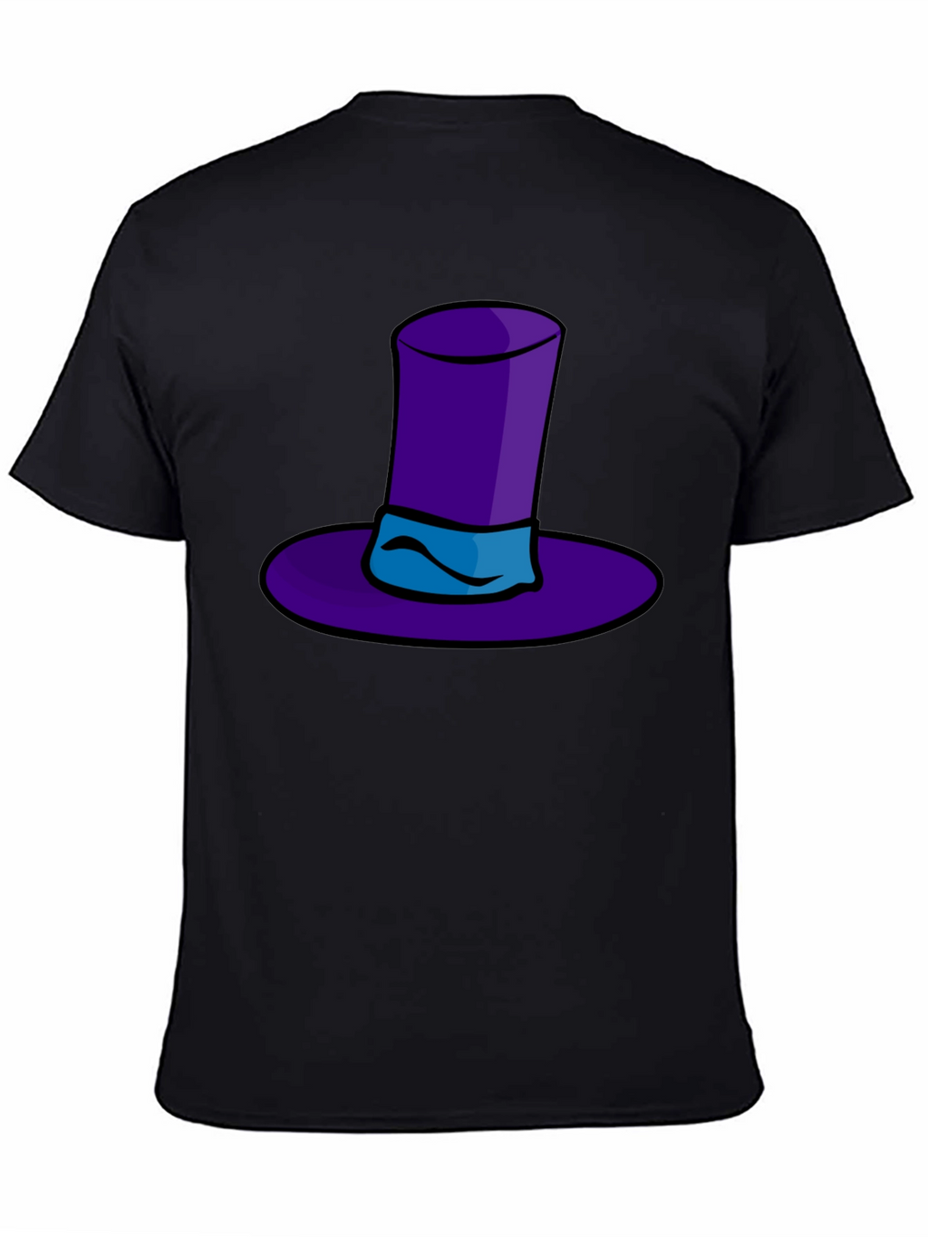 Whimsical Purple Hat Graphic Tee - Quirky Style