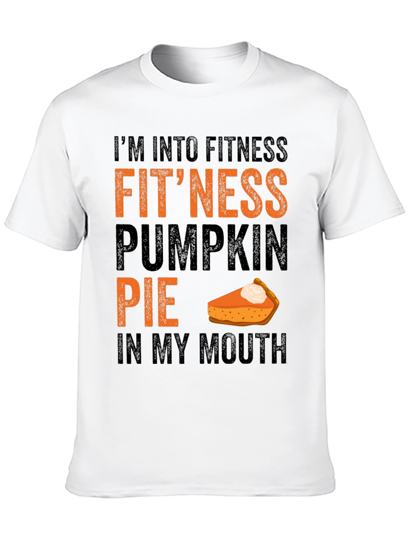 Funny Pumpkin Pie Fitness T-Shirt