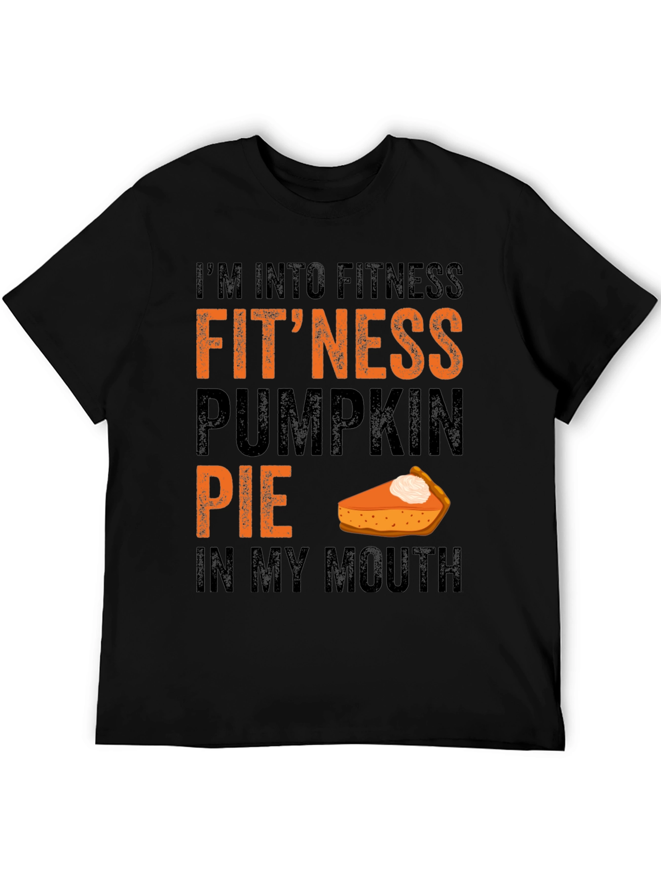 Funny Pumpkin Pie Fitness T-Shirt