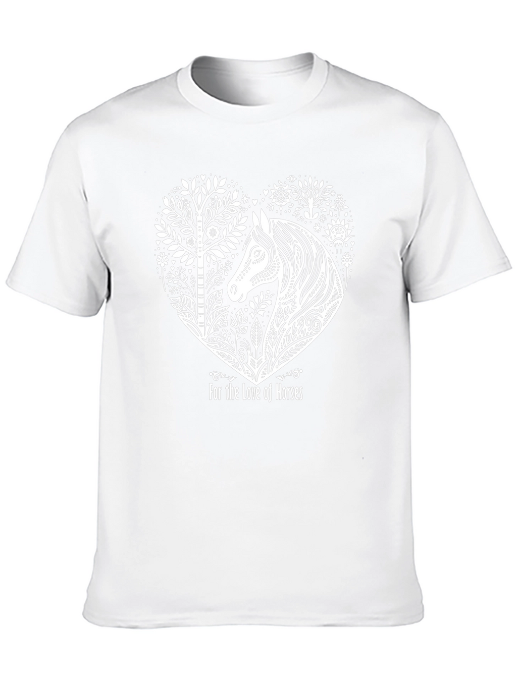 Horse Lovers Tee - Black Cotton T-Shirt