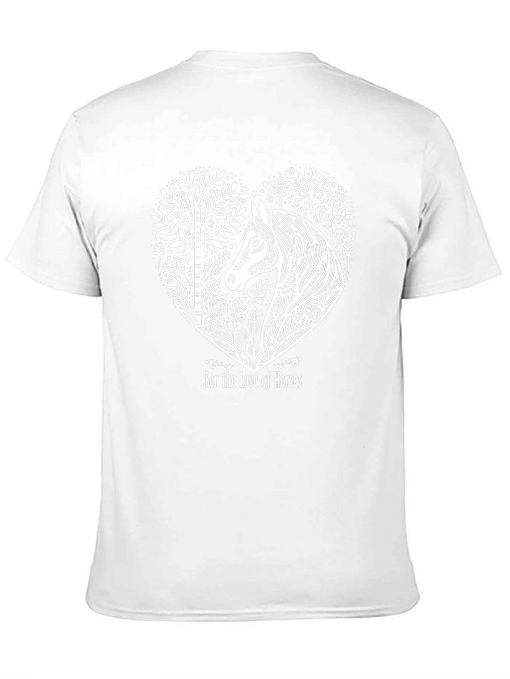 Horse Lovers Tee - Black Cotton T-Shirt